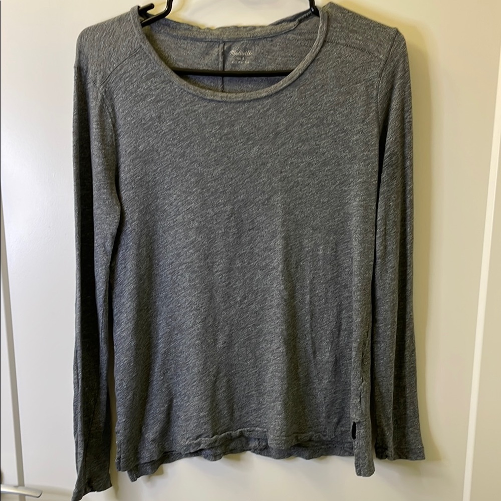 Madewell Charcoal Long Sleeve Women's Tee
